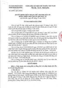 chấp thuận chủ trương đầu tư